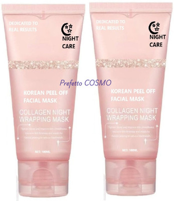 Prefetto COSMO Collagen Peel Off Mask Pack of 2 to Firm & Brighten(200 ml)