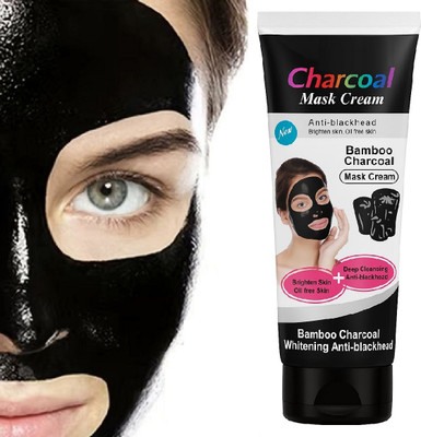 nuvya Charcoal Face Mask Cream for Pore Cleansing & Skin Brightening(130 g)
