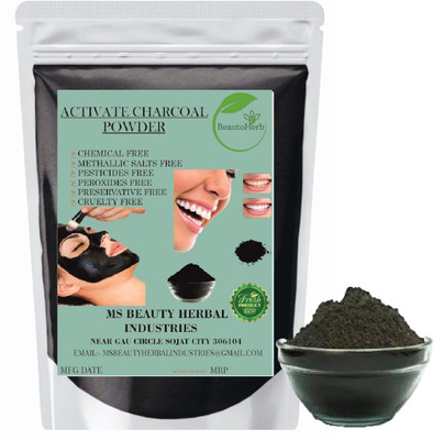 Beautoherb Best Quality Charcoal Powder for face pack soft face(400 g)