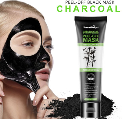smartdrops Charcoal Blackhead Remove Peel Off Mask Anti pollution And Deep Cleaning(60 ml)