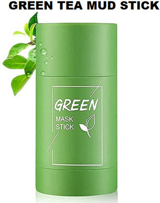 Luipui skin care problem green tea mud stick clay(40 g)