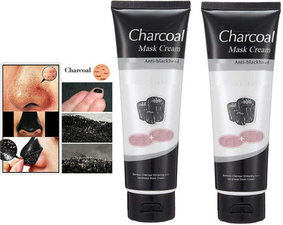 BLUEMERMAID CHARCOAL TUBE MASK FOR ANTI ACNE & PIMPLES(260 g)
