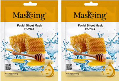 MasKing Beauty Facial Sheet Mask Honey Pack Of 2(40 ml)