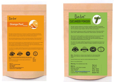 BIndian Orange Peel Powder Combo & Cucumber Powder Pack of 2(50 g)