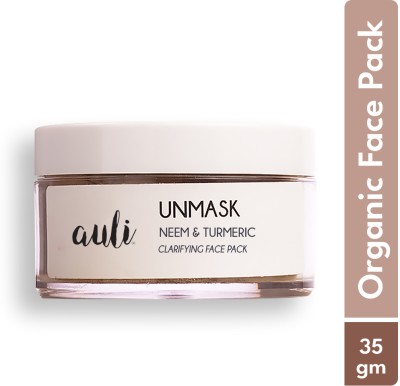 Auli Unmask Neem +Turmeric Repair Face Mask for Glowing Skin, Removes Tan, Anti-Acne(35 g)