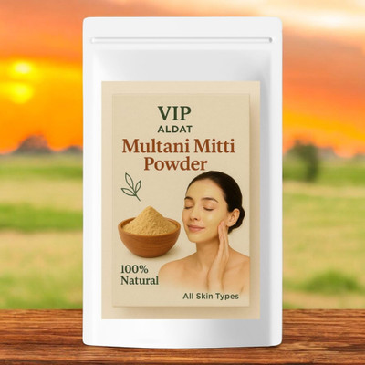 VIP ALDAT Traditional Multani Mitti for Soft Supple Glowing Skin and Deep Cleaning(100 g)