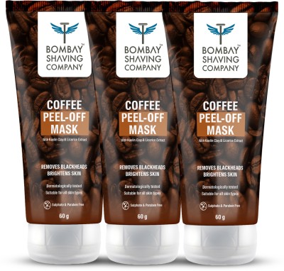 BOMBAY SHAVING COMPANY Coffee Peel off Face Mask | Face Pack for DeTan & Blackhead Removal(180 ml)
