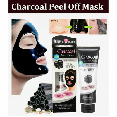 CHARCOAL PEEL OFF MASK For detoxifying pores, activated charcoal draws toxins out.(130 ml)