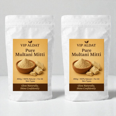VIP ALDAT Multani Mitti Pure Herbal Radiance Care (450g × 2 = 900g)(900 g)