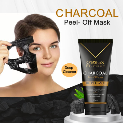 Globus Naturals Activated Charcoal Peel Off Mask for Women(100 g)