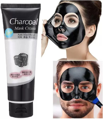 EVERERIN Charcoal Peel Off Face Mask for Deep Cleansing and Blackhead Removal mask(130 g)