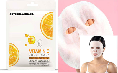 CATERINACHIARA vitamin c Face Sheet Mask With Serum For Women and Men.*(20 g)