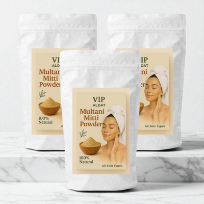 VIP ALDAT Multani Mitti Organic Radiance Pack For Clear, Smooth & Glowing Skin(450 g)