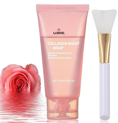 LORSHEL Collagen Night Mask for Reducing the Appearance of Fine Lines and Wrinkles(75 ml)