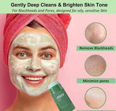 WOONGMI green mask stick for blackhead and whitehead remover For All Skin(80 g)
