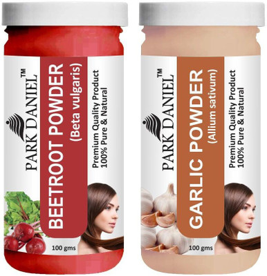 PARK DANIEL Natural Beetroot Powder & Garlic Powder Combo Pack of 2 Jars of 100 gms(200 gms)(200 g)
