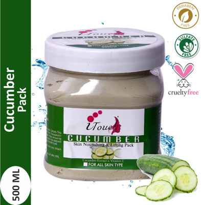 I TOUCH Herbal Cucumber Face Pack | Instant Glow & Clear Skin | 500 ml(500 ml)