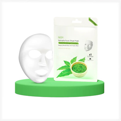 GULGLOW99 Neem Face Sheet Mask With Serum For Women and Men(20 g)