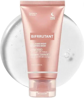 BIFRRUTANT Collagen Night Wrapping Peel Off Mask for Glow Boost(75 ml)