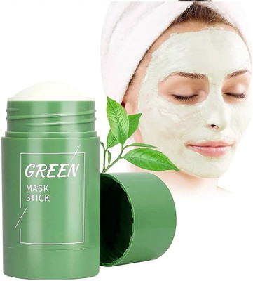 HUZURLU New Green Cleansing Mask Stick For Face Oil Control(40 g)