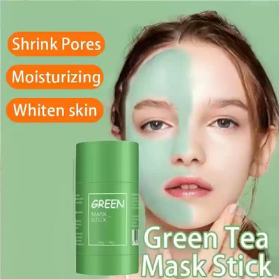 HUZURLU Green Tea Cleansing Mask Stick for Face green(40 g)