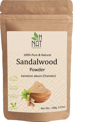 H NAT Sandalwood Powder (Chandan powder) for Face Pack & Skin Care(100 g)