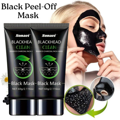Sonavi Activated Charcoal Peel-Off Mask for Pore Cleansing | Face Mask(120 g)
