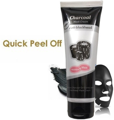 Luster Shine Activated Charcoal Peel Off Mask Enriched With Argan Oil and Aloe Vera(130 ml)