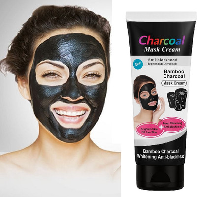 nuvya Deep Clean Charcoal Mask Cream for Glowing & Refreshed Skin(130 g)