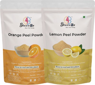 Shoowbr Natural Orange Peel,Lemon PeelPowder No Artifical Colour & Additives.(100 g)