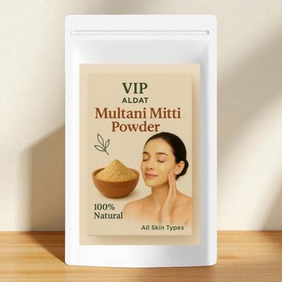 VIP ALDAT Pore Cleanse Multani Mitti with Herbal Sandal Touch and Gentle Cooling Mint(450 g)
