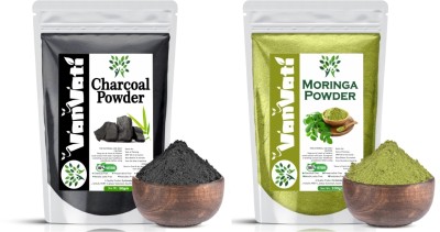 Vanvati Charcol & Moringa Powder For Remove Dead Skin Cells, Improve Digestion(100 g)