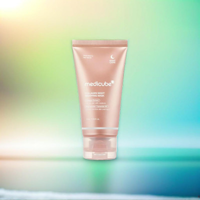 Medicube Collagen Overnight Wrapping Peel Off Facial Mask – Hydrating & Firming Gel Mask(75 ml)