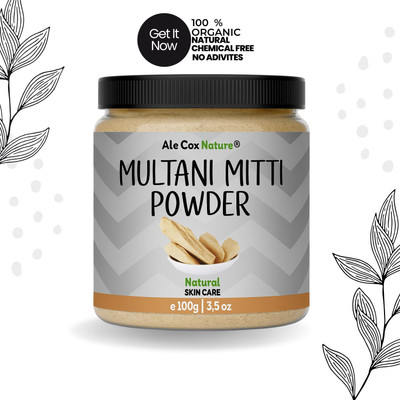 Ale Cox Nature Premium Multani Mitti | Herbal Skin Care & Face Mask Powder(100 g)