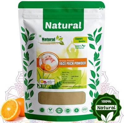 Natural Health and Herbal Products Herbal Orange Face Pack Powder for Glowing Skin | Flipkart Exclusive(100 g)