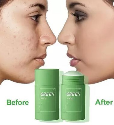 Luipui Green tea stick mask for the clear & glowing skin Face Wash 80g pack of 2(80 g)
