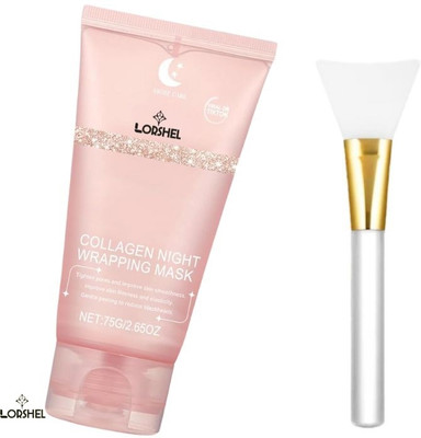 LORSHEL Unleash Glowing Skin with Collagen Night Mask and Get Ready to Glow(75 ml)