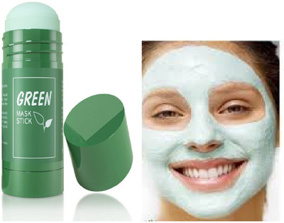 Luipui GREEN TEA FACE MASK STICK MUD FORM PERFECT FOR FACE GLOW PACK OF 1(40 g)
