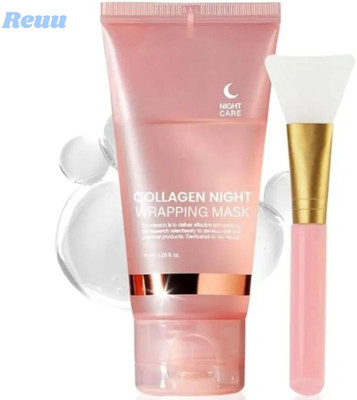 Reuu X Collagen Night Wrapping Peel Off Mask for Balancing Skin pH and Reducing Acne(100 ml)