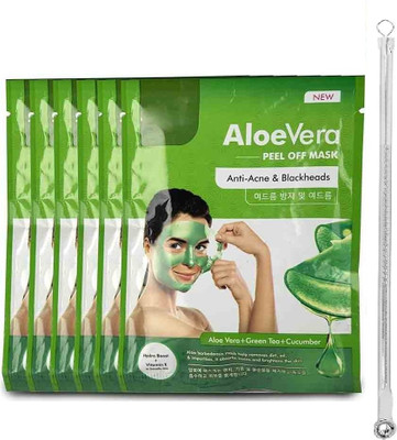 Emijun Aloe Vera Peel Off Mask and Vitamin E Removes Dirt with blackheard pin(150 ml)