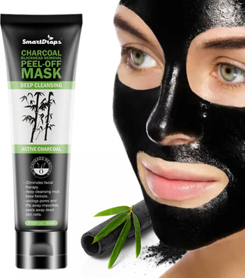 smartdrops Charcoal Peel Off Mask Deep Cleaning Remove Whiteheads(60 ml)
