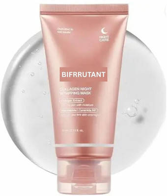 BIFRRUTANT Collagen Night Face Mask for Healthy Skin Glow Overnight(75 ml)