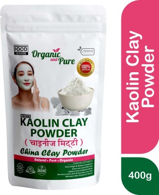 Organic and Pure Kaolin Powder Kaolin Clay Powder White Clay Powder for Face Mask Skin (ZipPouch)(400 g)