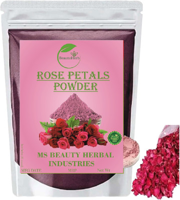 Beautoherb pure Natural Rose Powder for face pack Glowing Skin(400 g)
