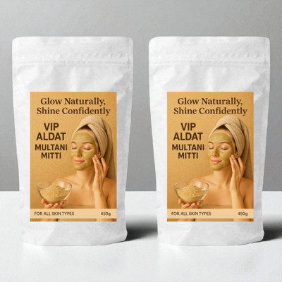 VIP ALDAT Mitti Ultra Skin Polishing Clay With Pore Tightening And Fresh Glow Effect(400 g)