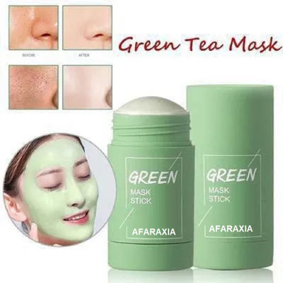 AFARAXIA Best Green Tea Mask Stick for Face Purifying Clay Stick Mask For Deep Cleaning(40 g)