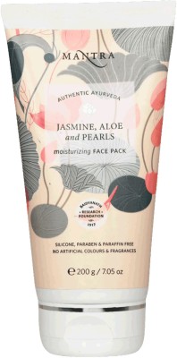 MANTRA Jasmine, Aloe & Pearls Moisturizing Face Pack | Fades Tan & Keeps Skin Hydrated(200 g)