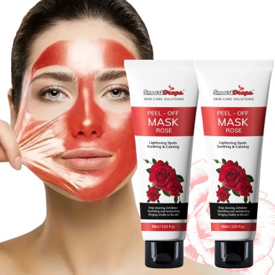 smartdrops Purify and Brighten Skin with a Rose Peel-Off Mask | Rose Peel Off Face Pack(60 ml)