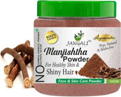 Pure Jangali Organics Manjistha Powder for Face, Majith Organic Root Powder, Indian Maddar(100 g)