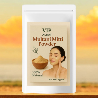 VIP ALDAT Authentic Multani Mitti Powder for Acne Control and Radiant Healthy Skin(100 g)
